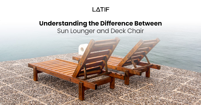 Difference between sunlounger and deck chair